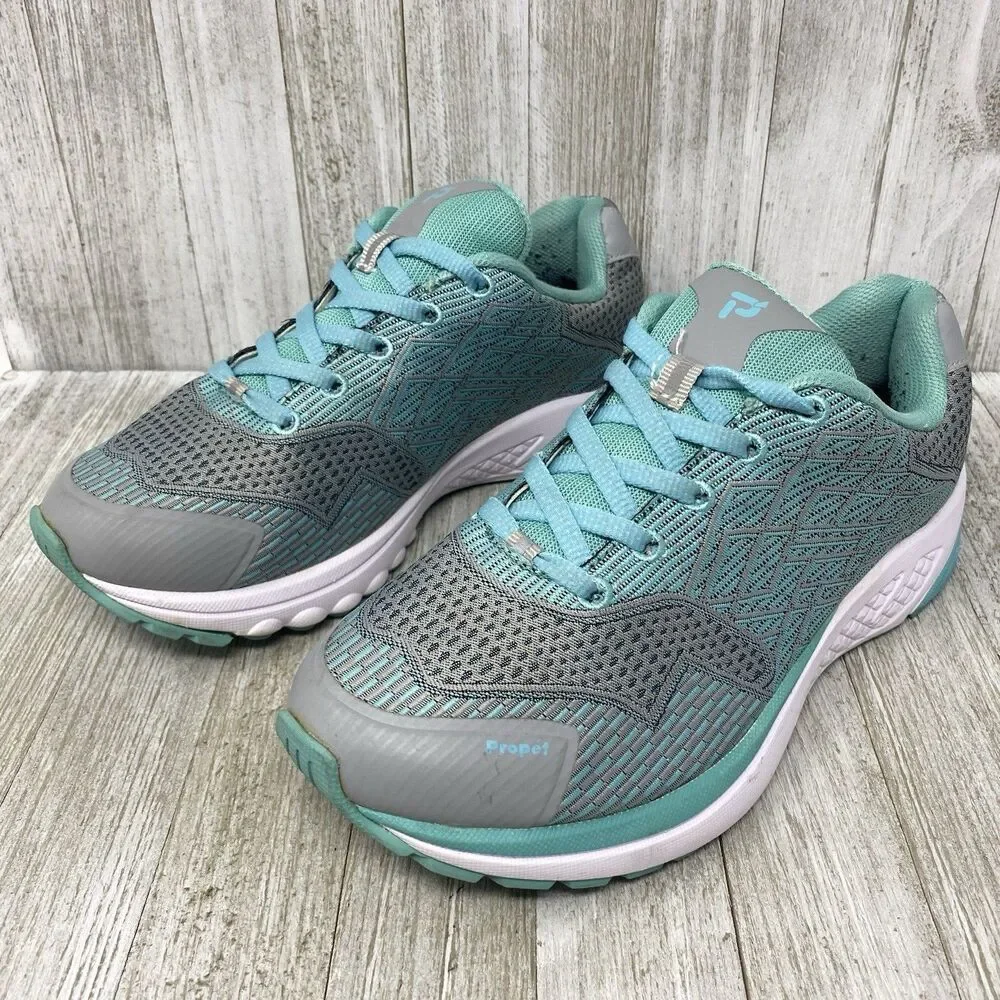 PROPET ONE Grey/Mint Women's 7.5 W(D) Walking Diabetic Stability Shoe WAA102M - Picture 2 of 10